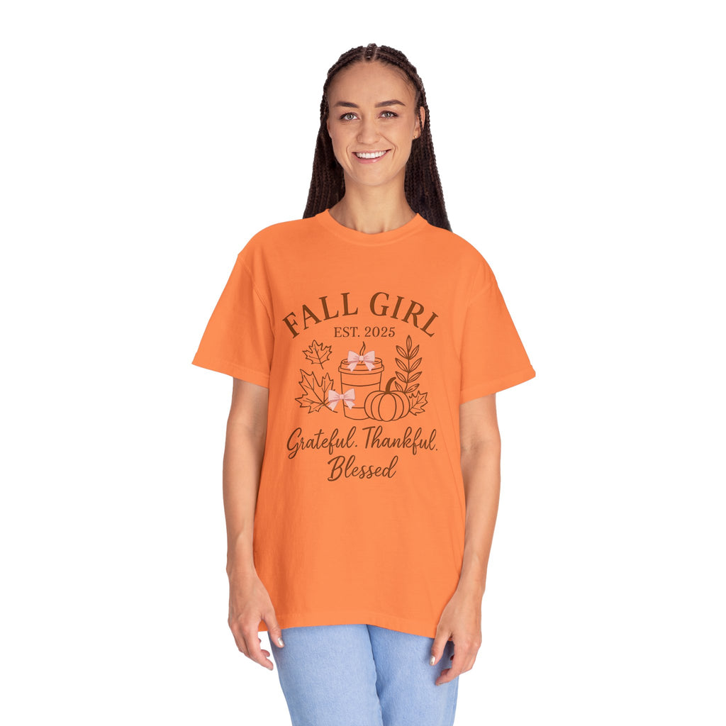Fall Girl T-Shirt - Grateful, Thankful, Blessed