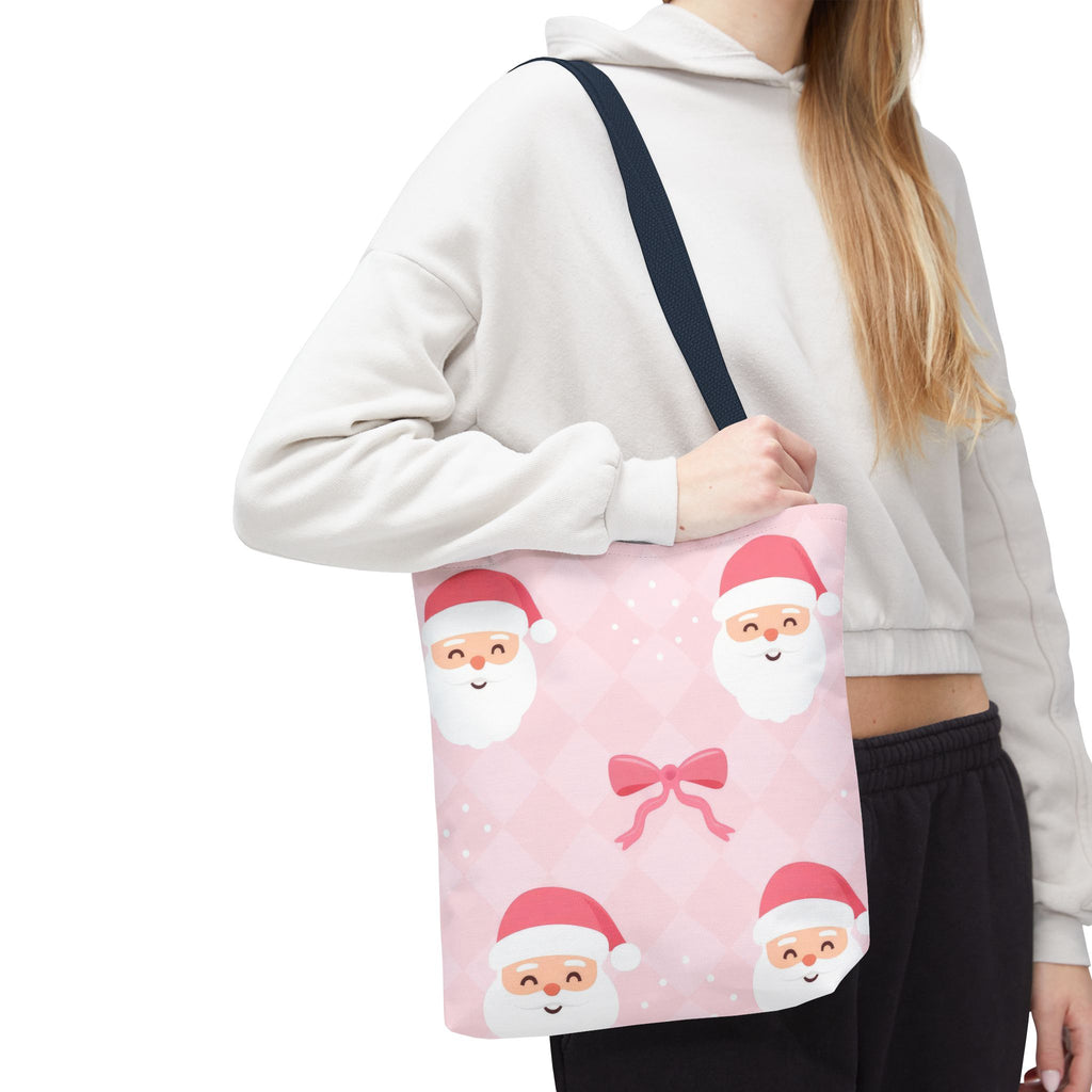 Christmas Santa Tote Bag - Festive Holiday AOP Design