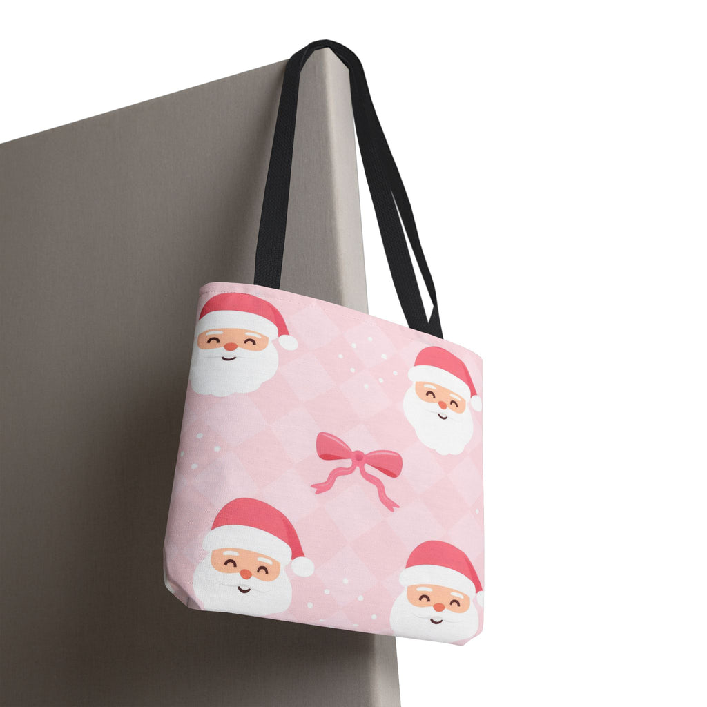 Christmas Santa Tote Bag - Festive Holiday AOP Design