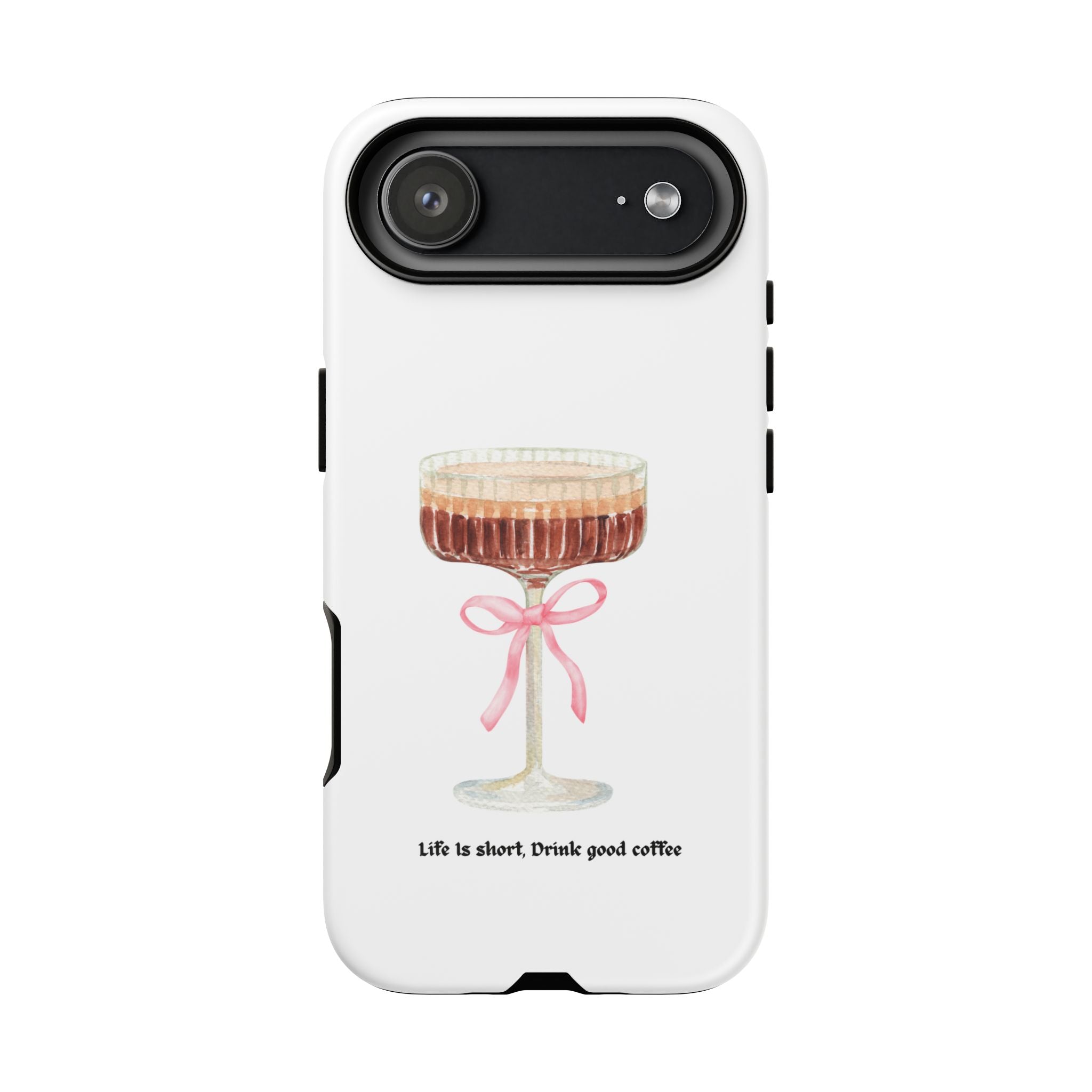 Cute Coffee Phone Case, Tough Phone Cover