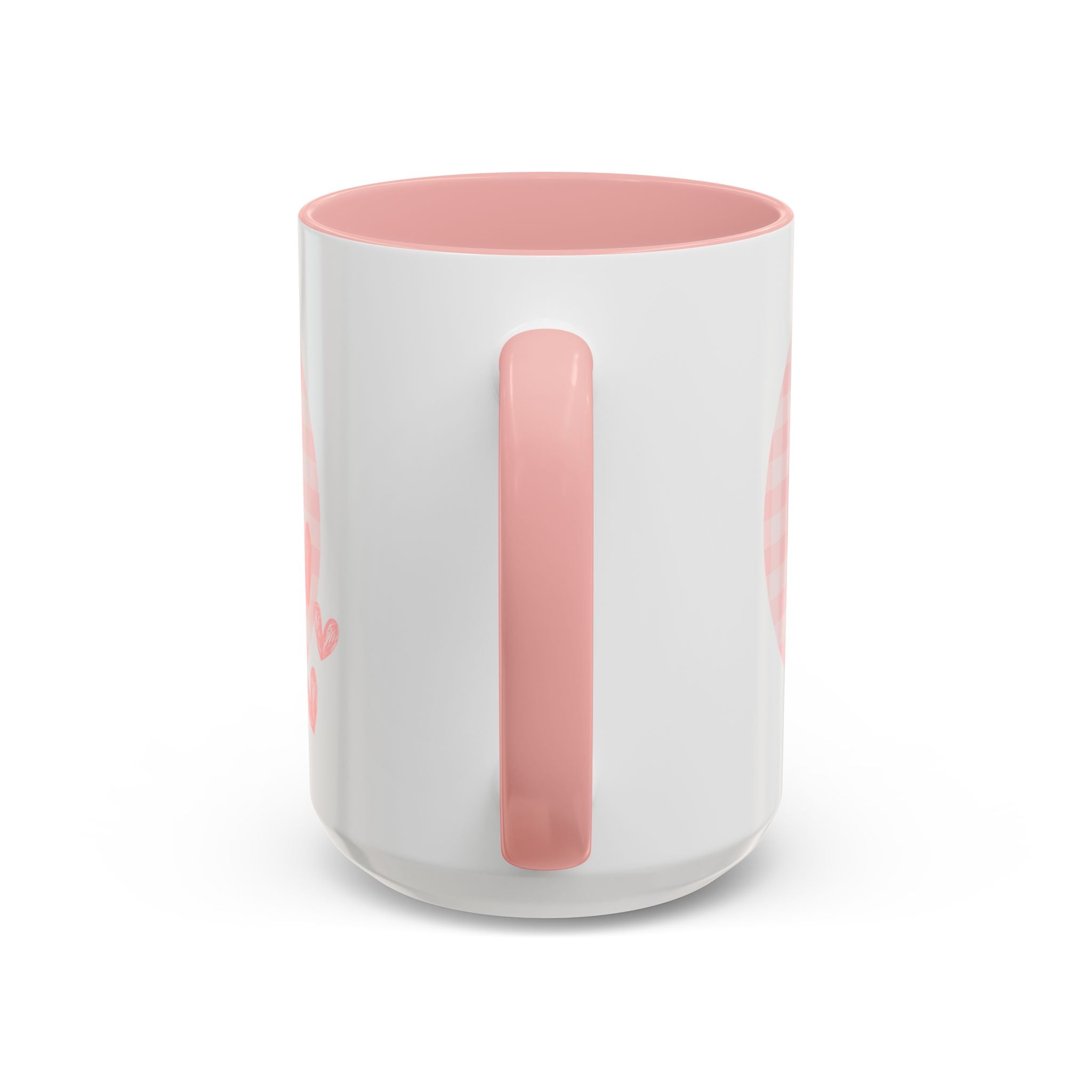 Thank You Accent Coffee Mug -  Pink Cute Gift for Friends, Valentine's Day, Birthday, Home Office Decor, Heartwarming Drinkware