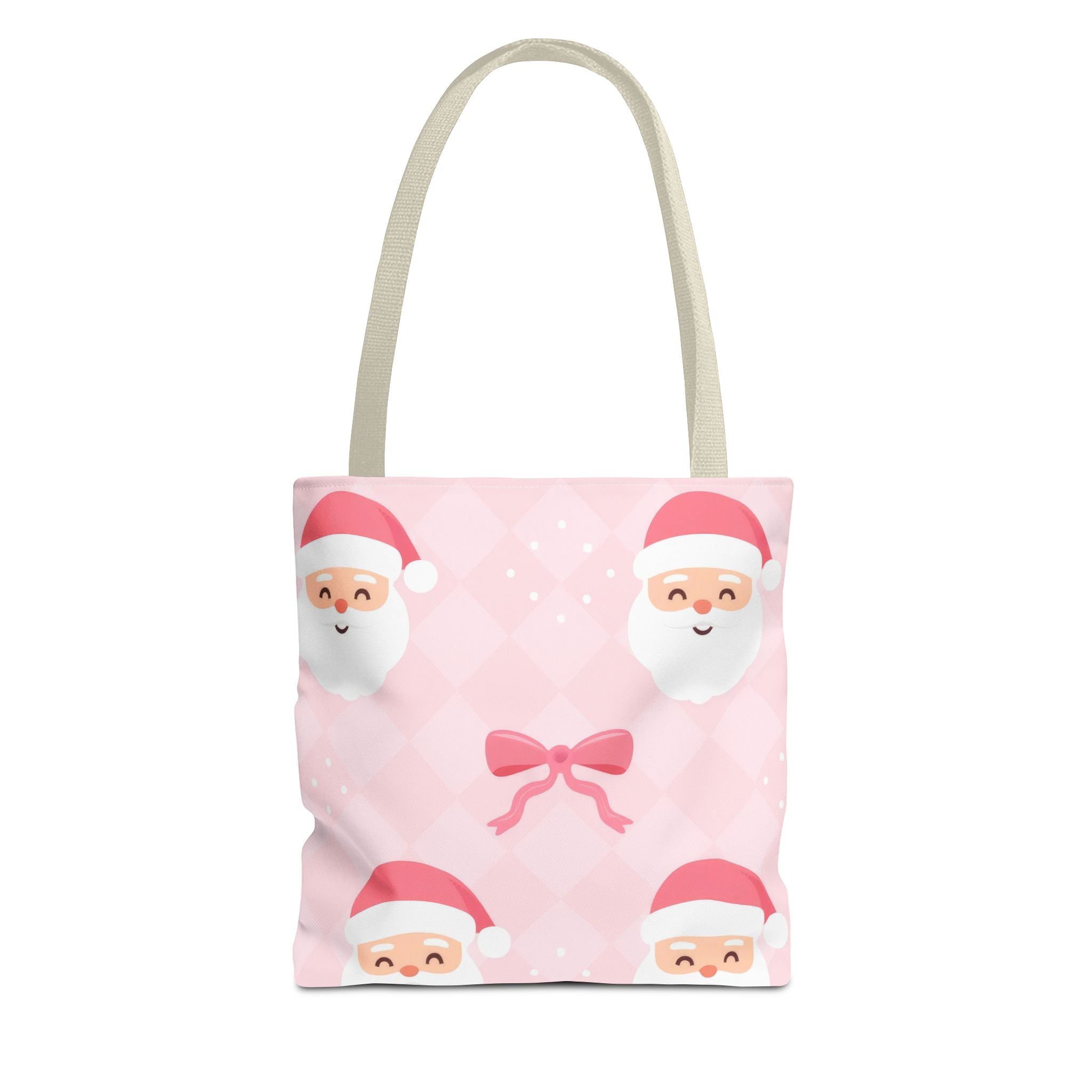 Christmas Santa Tote Bag - Festive Holiday AOP Design