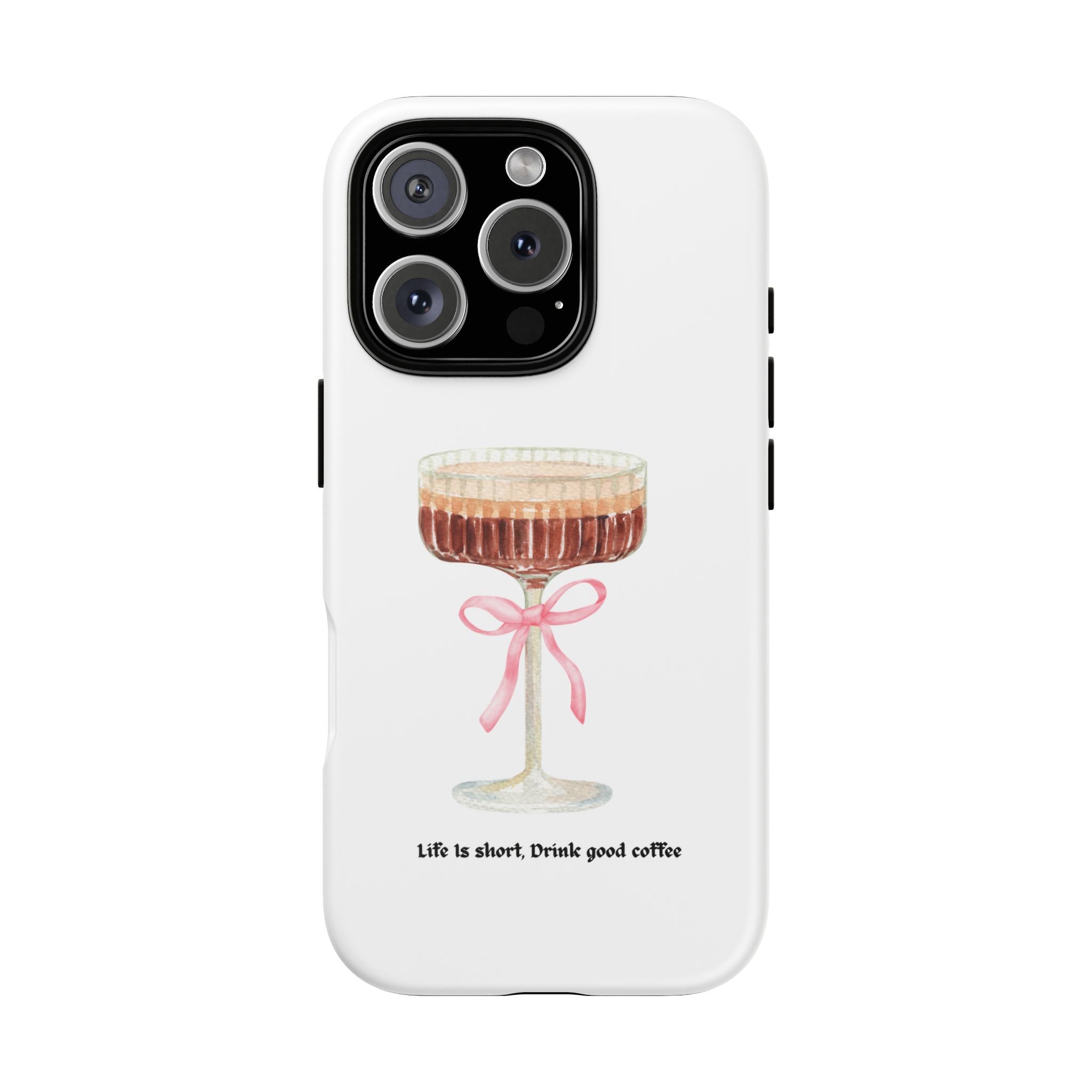 Cute Coffee Phone Case, Tough Phone Cover