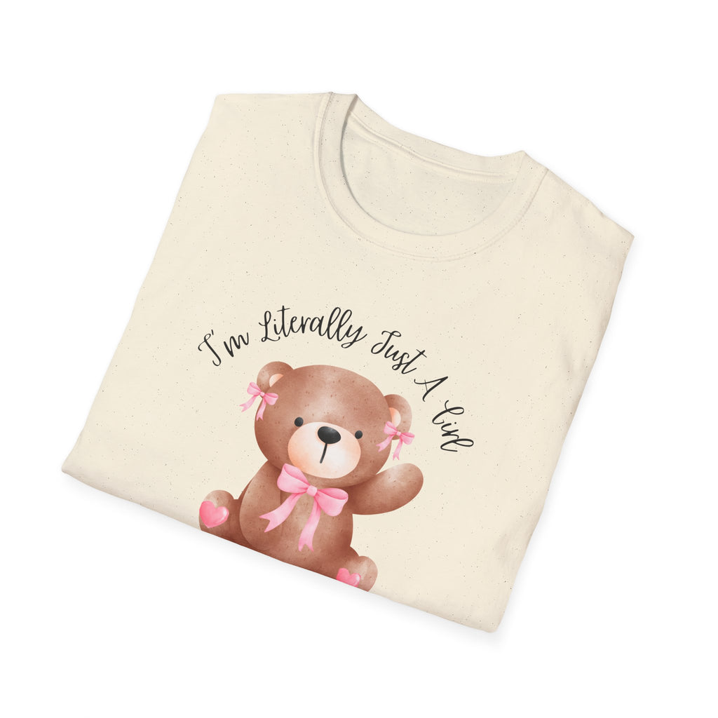 Coquette Bear Softstyle T-Shirt with Bow