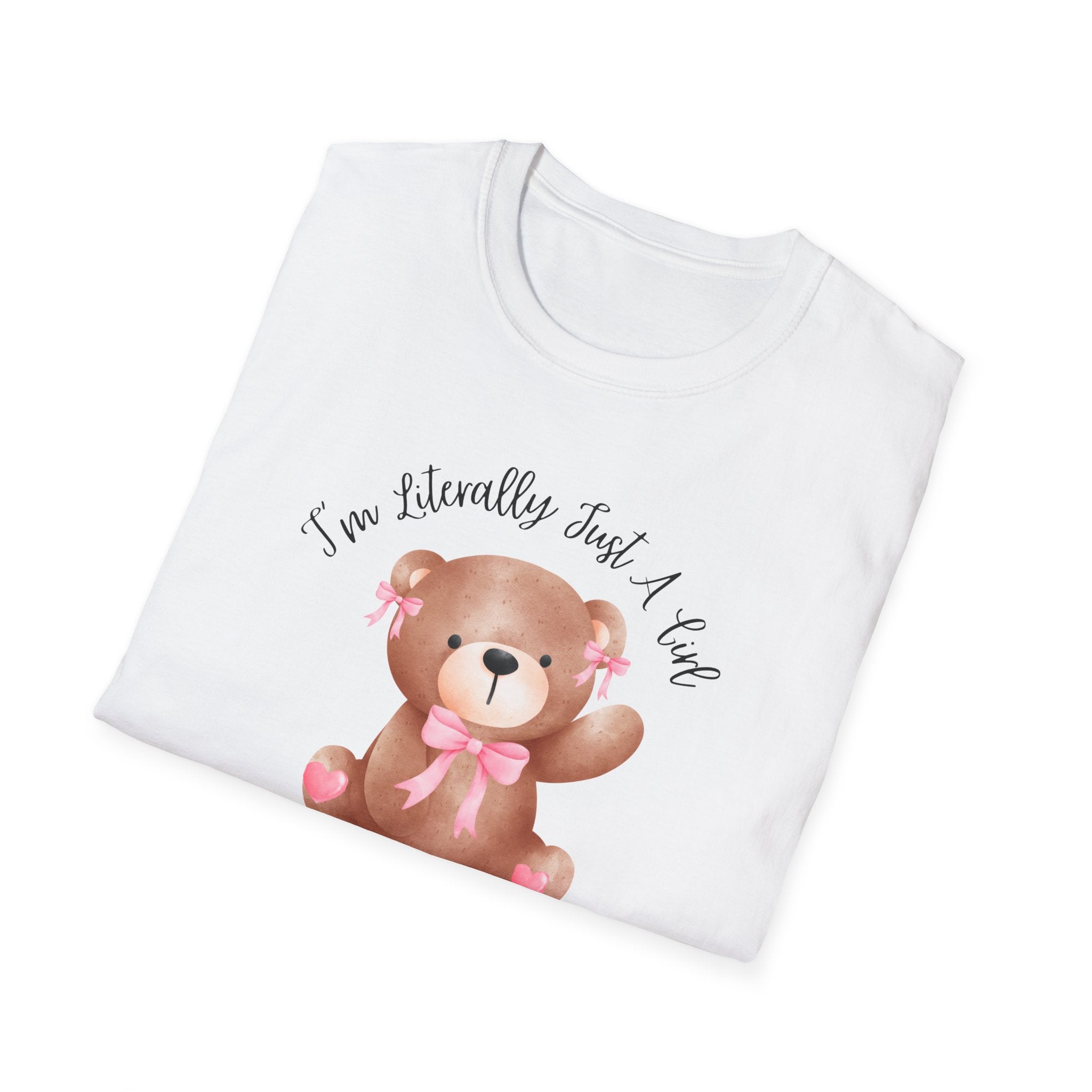 Coquette Bear Softstyle T-Shirt with Bow