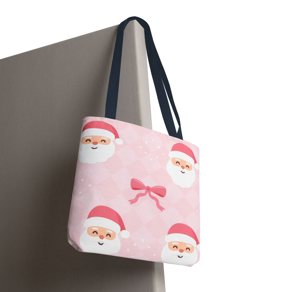 Christmas Santa Tote Bag - Festive Holiday AOP Design