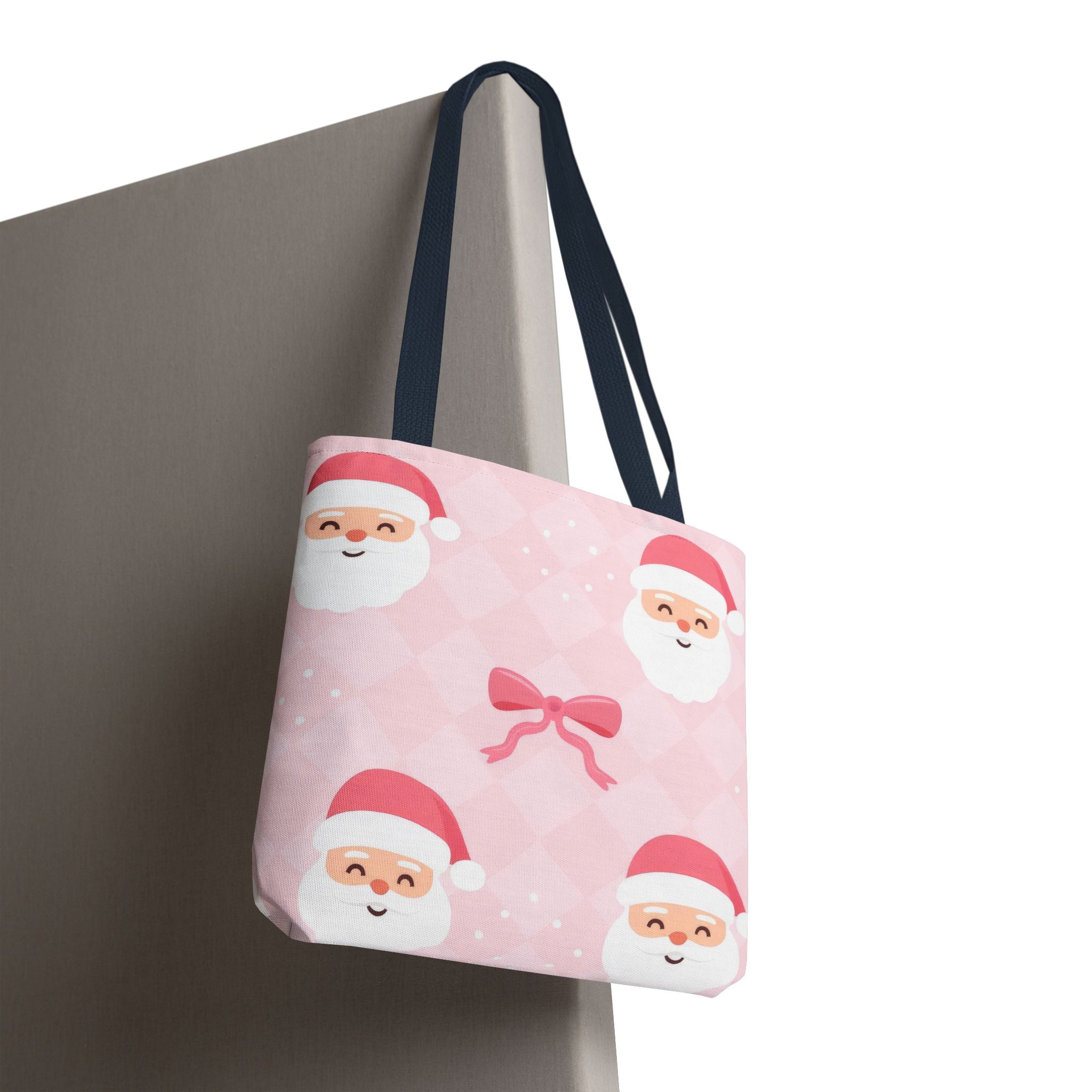 Christmas Santa Tote Bag - Festive Holiday AOP Design