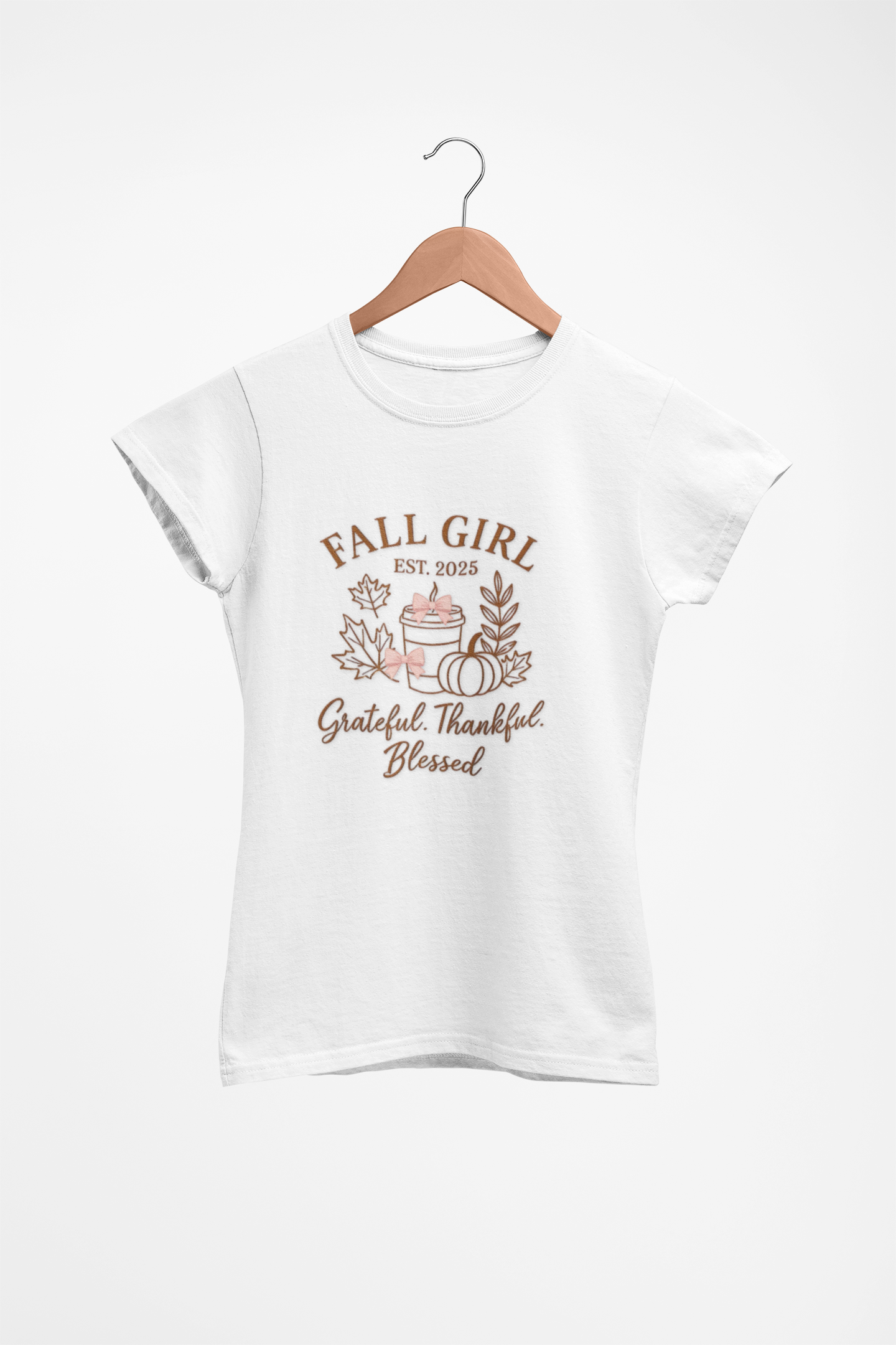 Fall Girl T-Shirt - Grateful, Thankful, Blessed