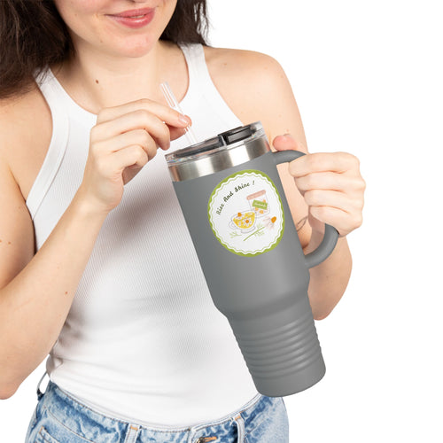 Cheerful Insulated Travel Mug | Perfect for Morning Coffee