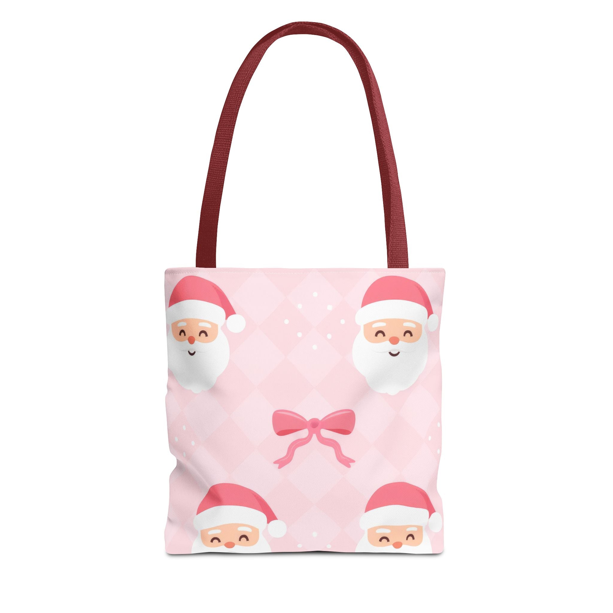 Christmas Santa Tote Bag - Festive Holiday AOP Design