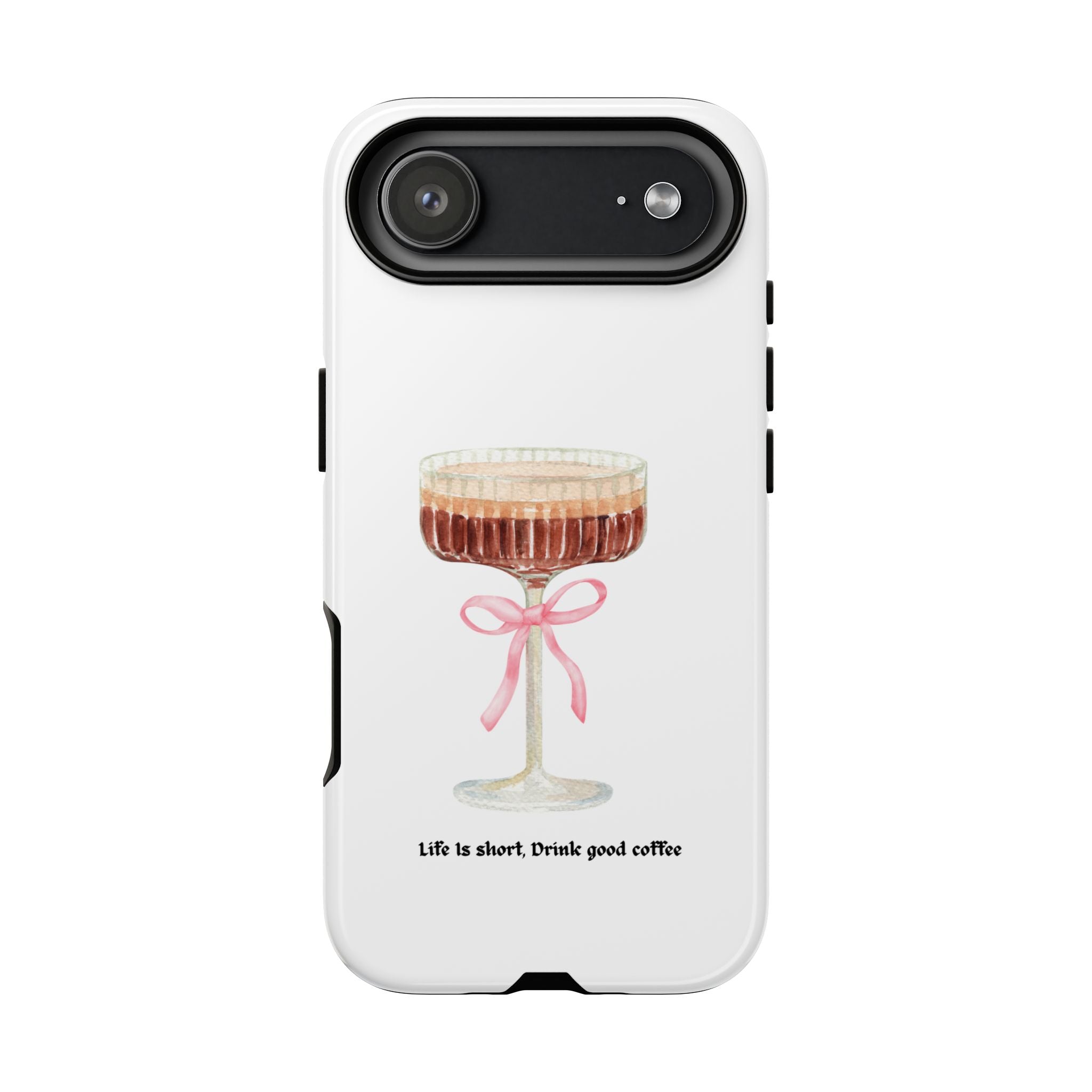Cute Coffee Phone Case, Tough Phone Cover
