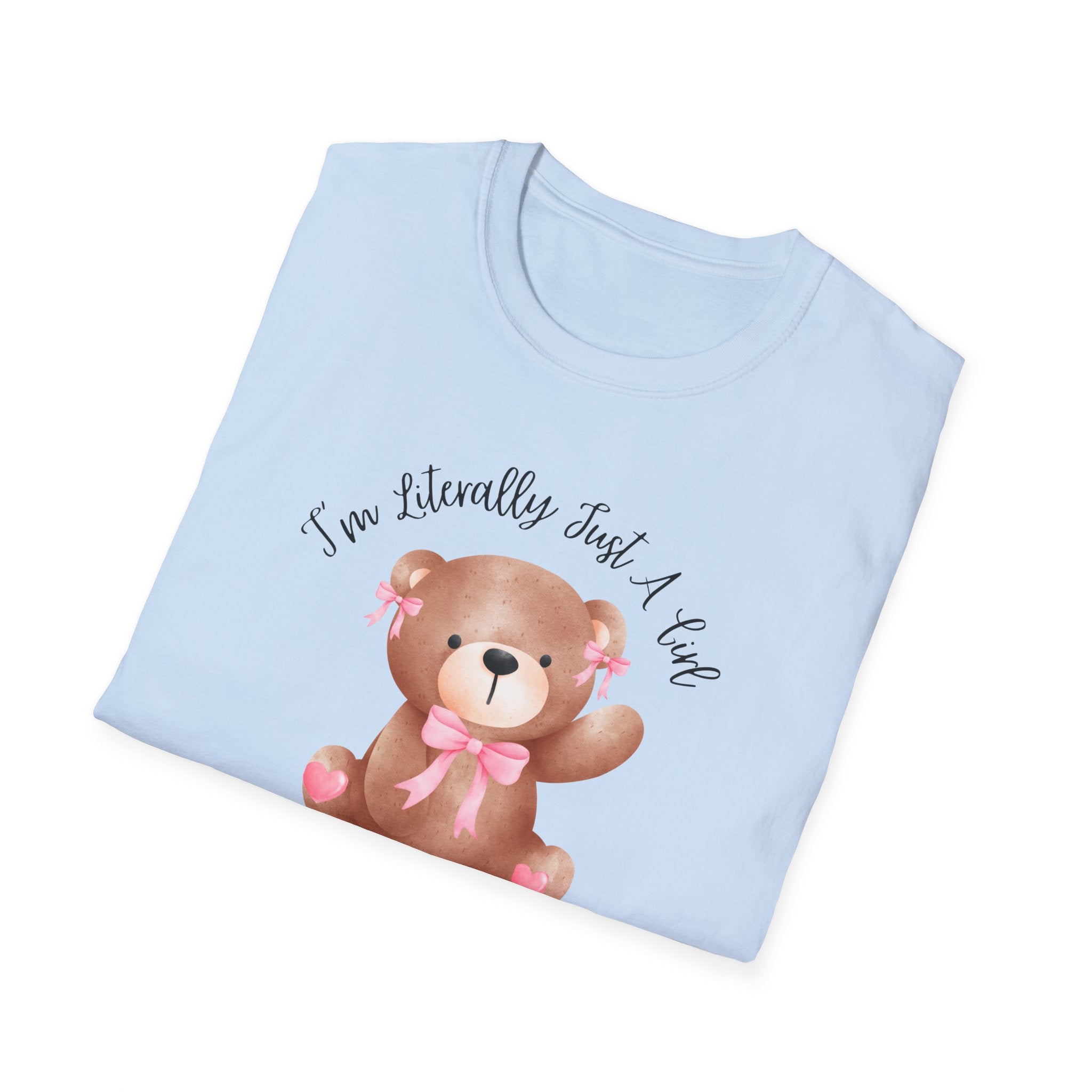 Coquette Bear Softstyle T-Shirt with Bow