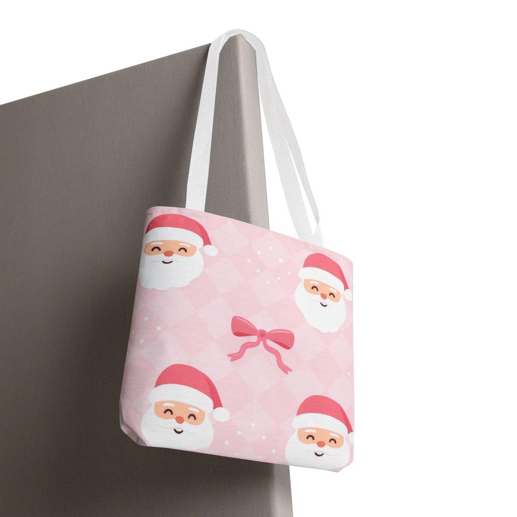 Christmas Santa Tote Bag - Festive Holiday AOP Design