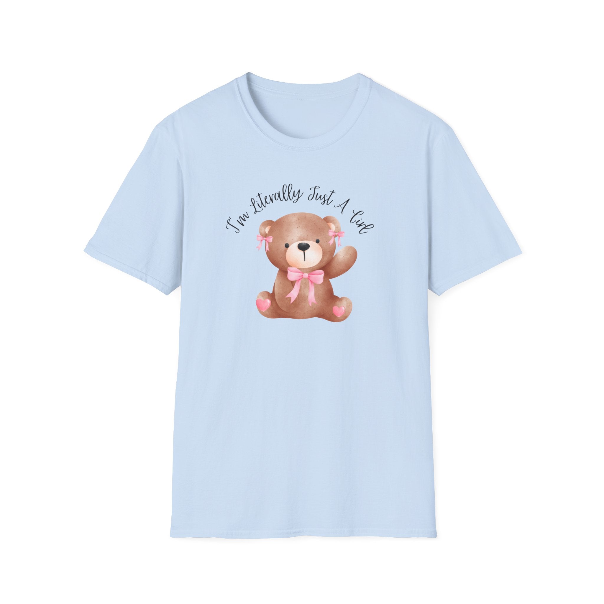 Coquette Bear Softstyle T-Shirt with Bow