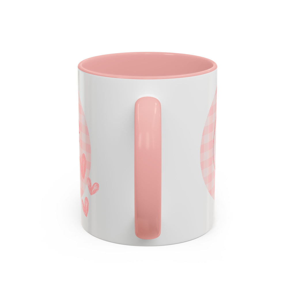 Thank You Accent Coffee Mug -  Pink Cute Gift for Friends, Valentine's Day, Birthday, Home Office Decor, Heartwarming Drinkware