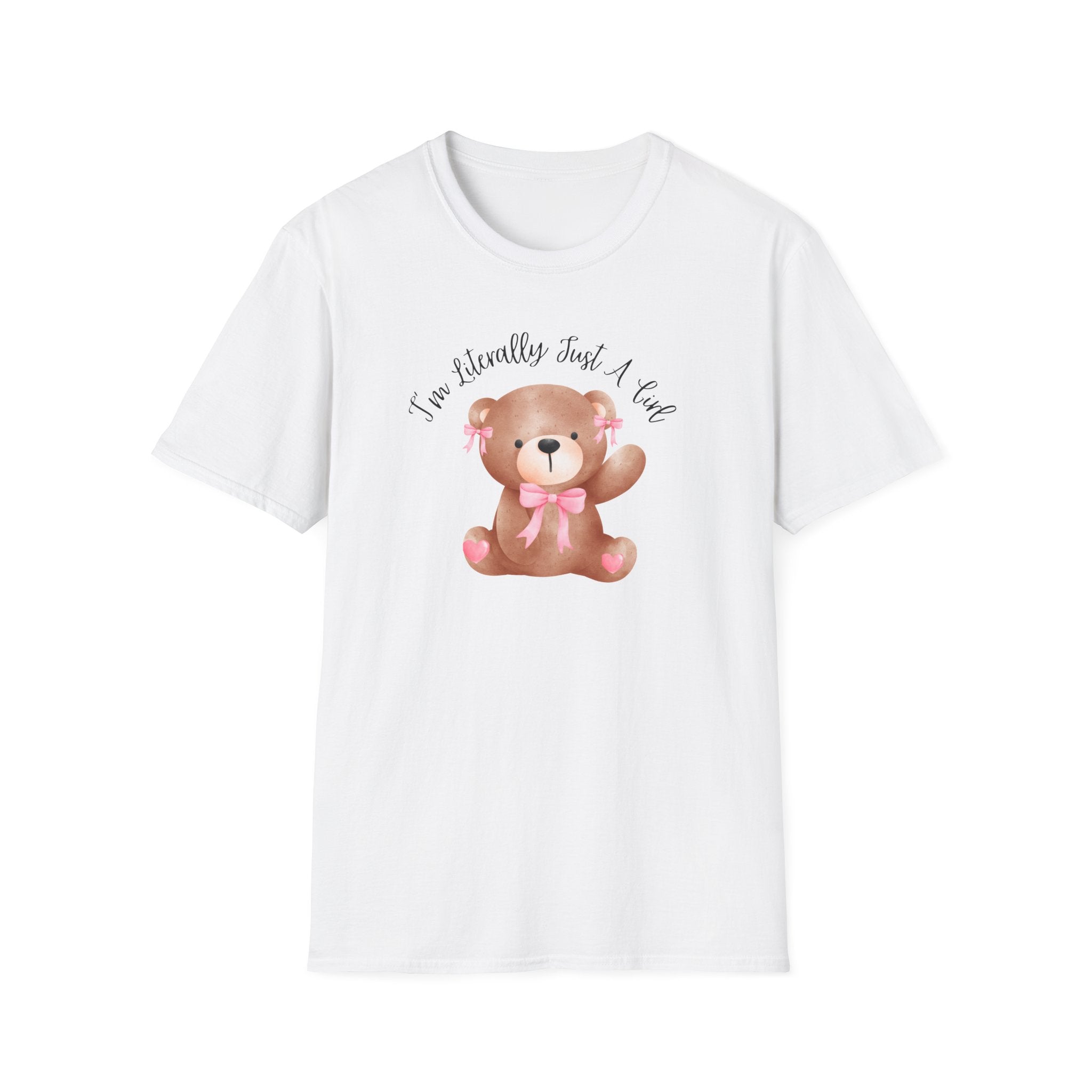 Coquette Bear Softstyle T-Shirt with Bow