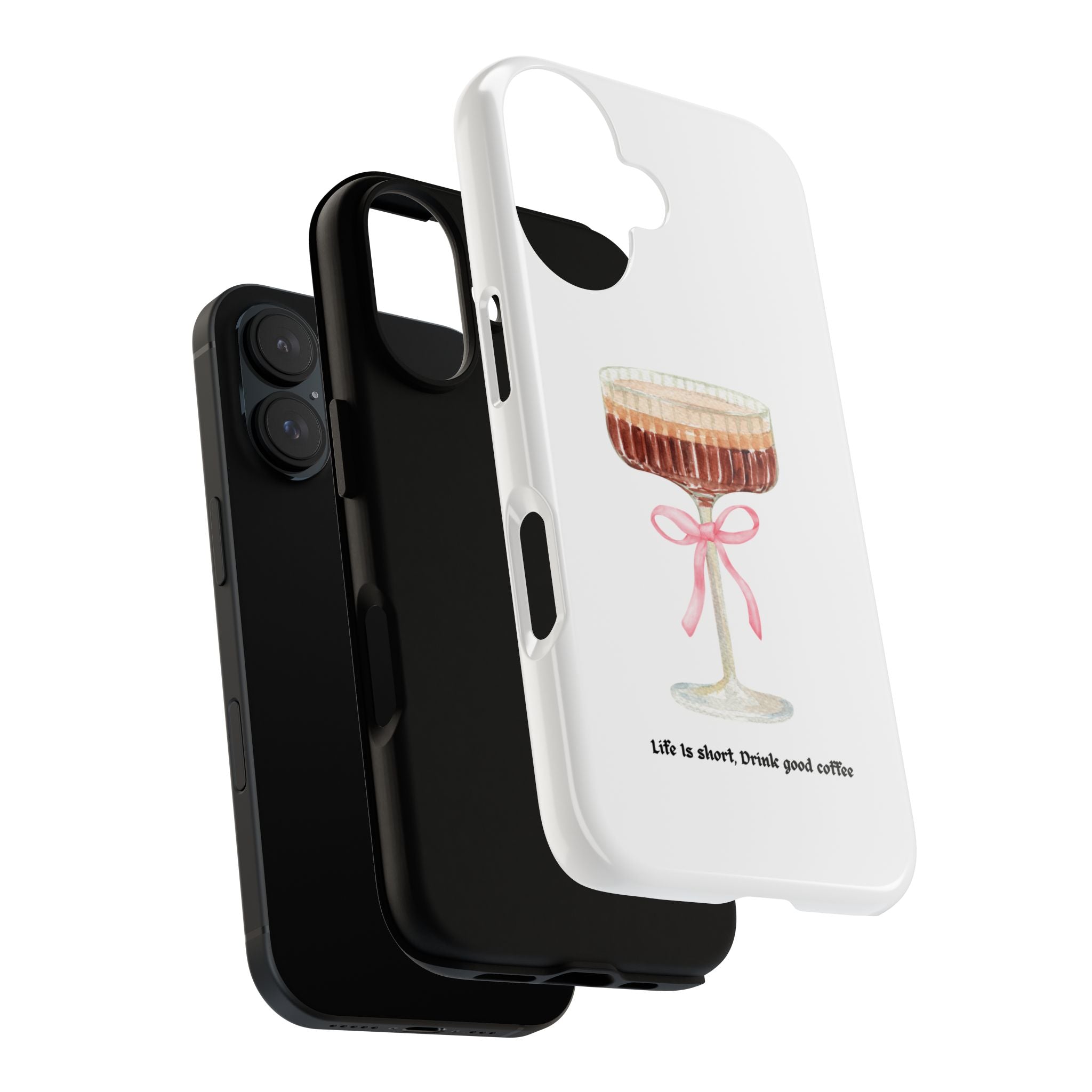 Cute Coffee Phone Case, Tough Phone Cover