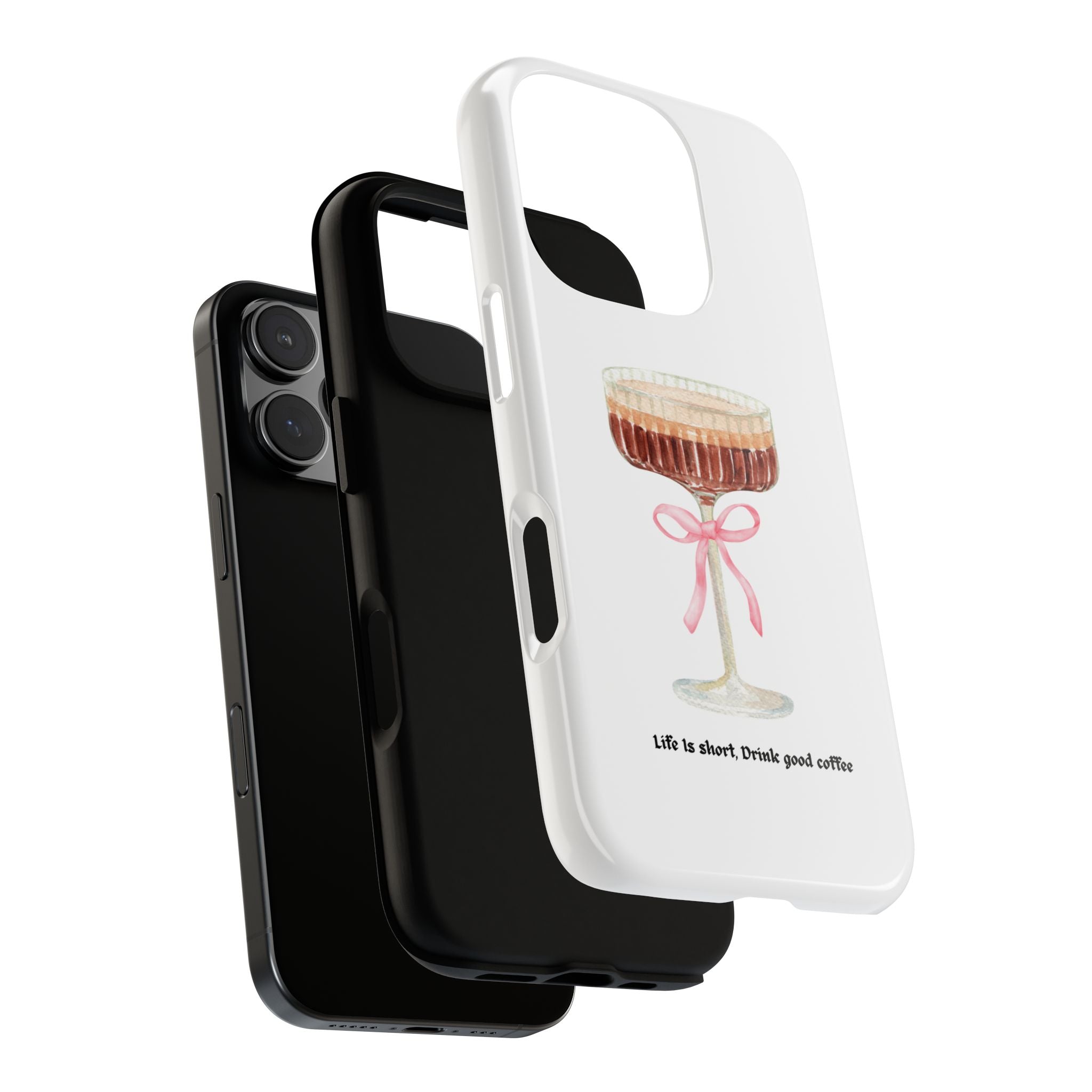 Cute Coffee Phone Case, Tough Phone Cover